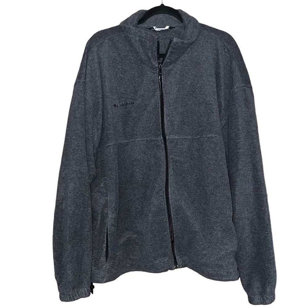 COLUMBIA Grey Zip Up Jacket Size 2X